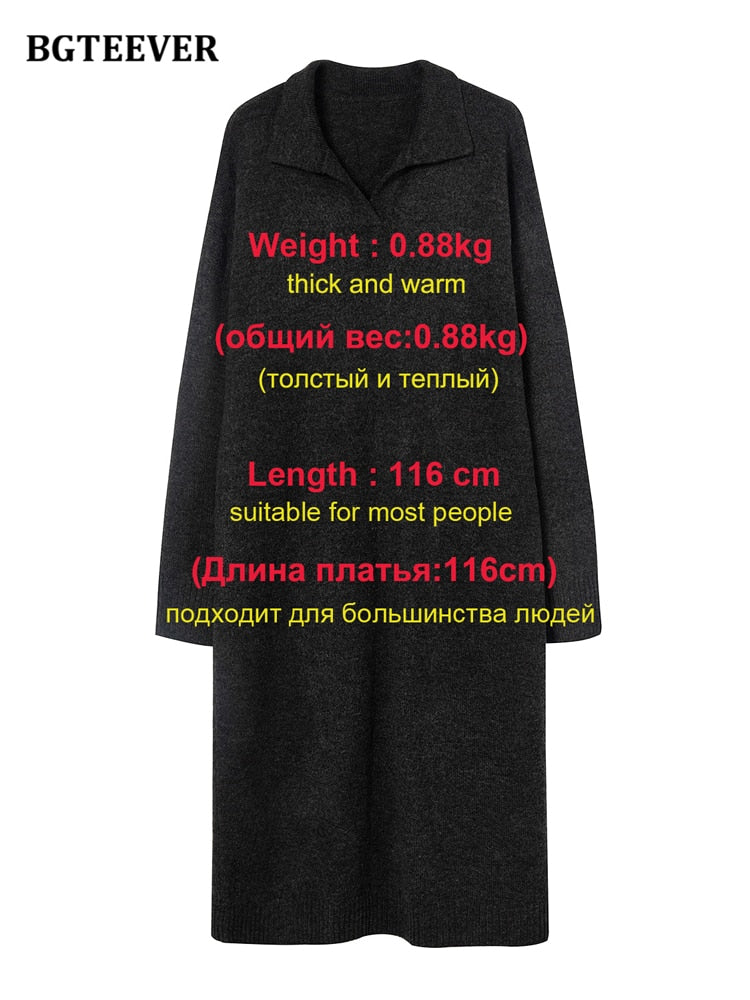 Bequemes Pulloverkleid