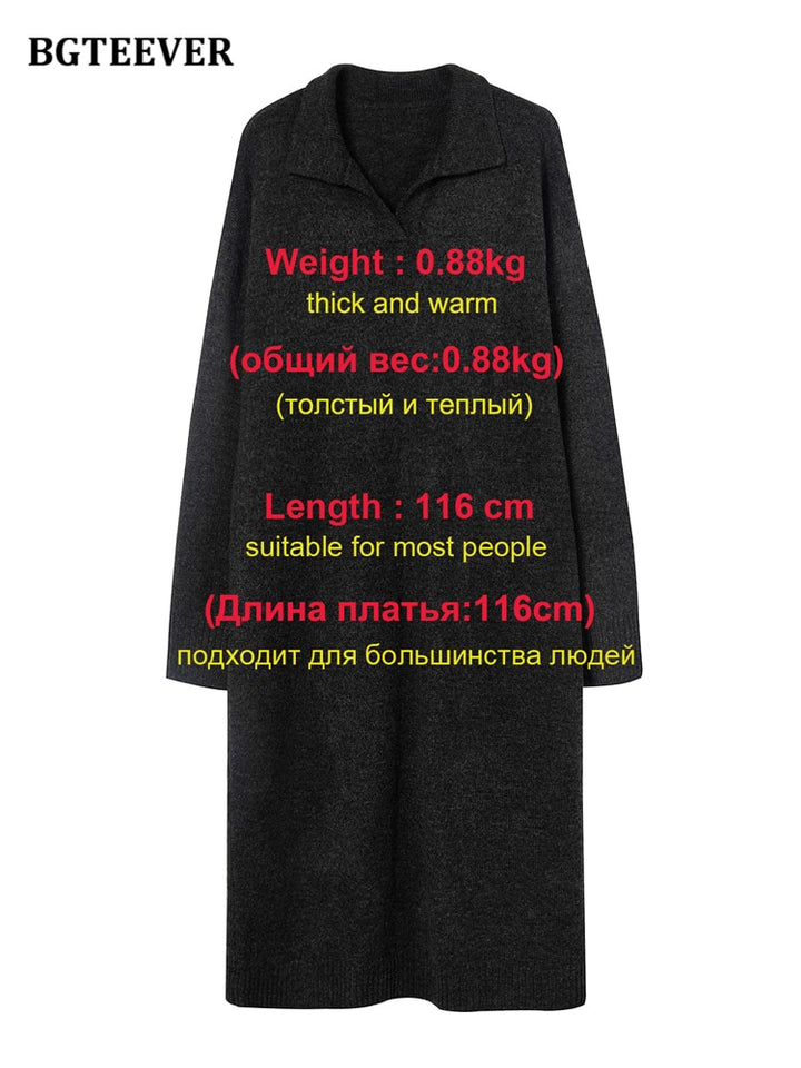 Bequemes Pulloverkleid