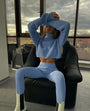 StacySet I Kurzer Rollkragenpullover und Leggings für Damen