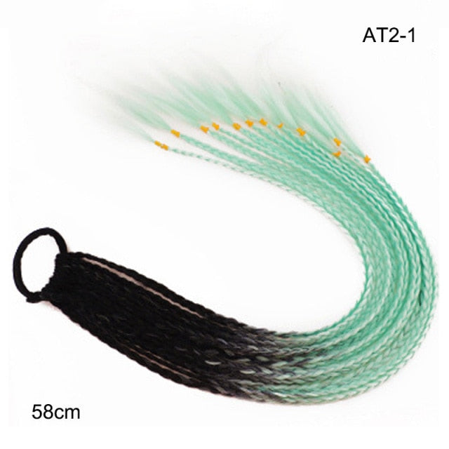 Multikleur haarextensies