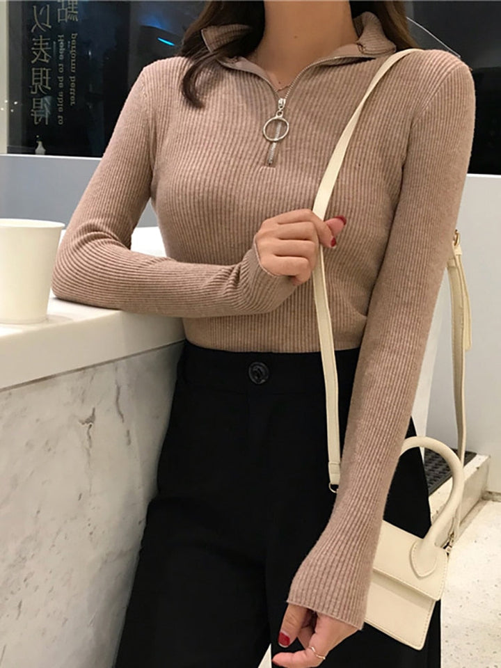 BellasShirt I Rollkragenpullover für Damen