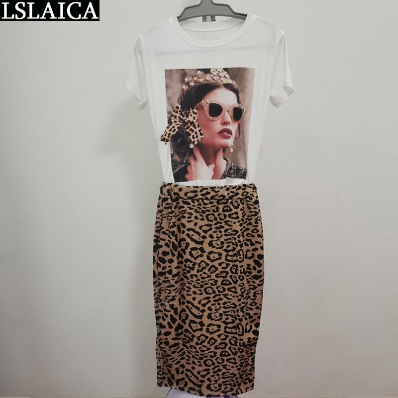 Leopardenmuster-Set