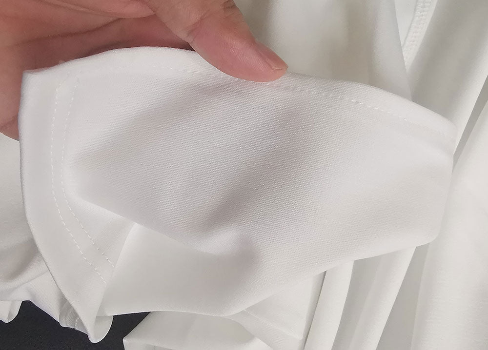 Elegante V-Hals Jurk met Zijsplit | Hoge Taille Formele Jurk