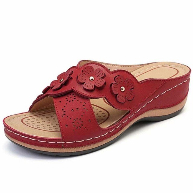 TrendZetter™: Damensandalen mit Blumenmuster