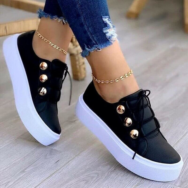 Goldie Shoes | Lace Up Flats