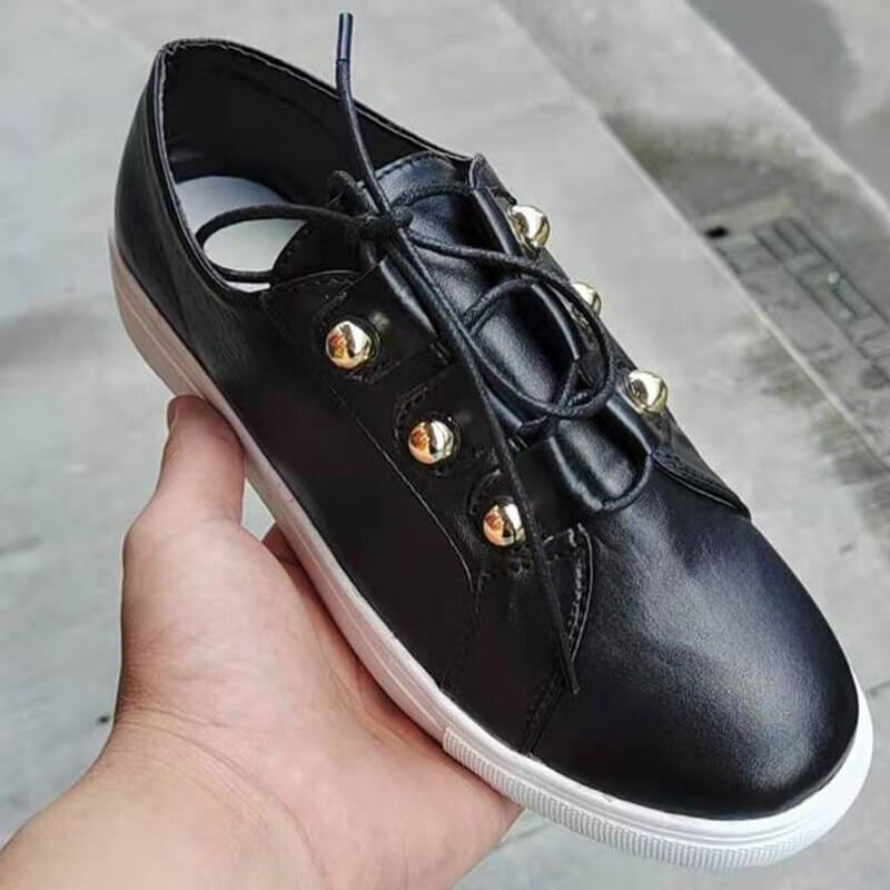 Goldie Shoes | Lace Up Flats