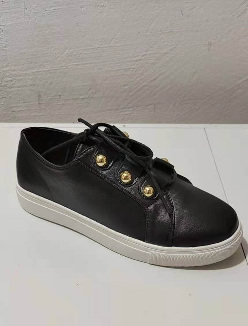 Goldie Shoes | Lace Up Flats