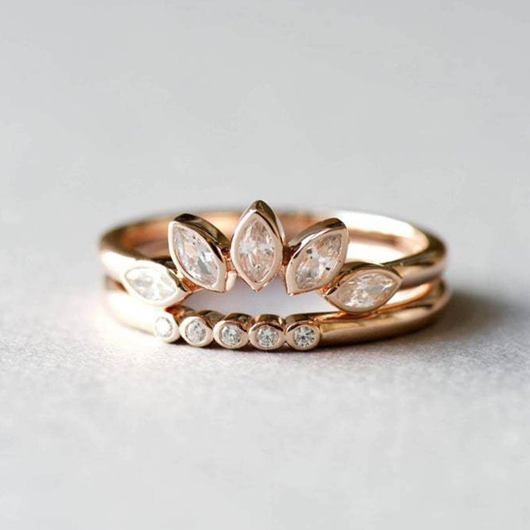 Crystal Ring | 2 In 1 Ring