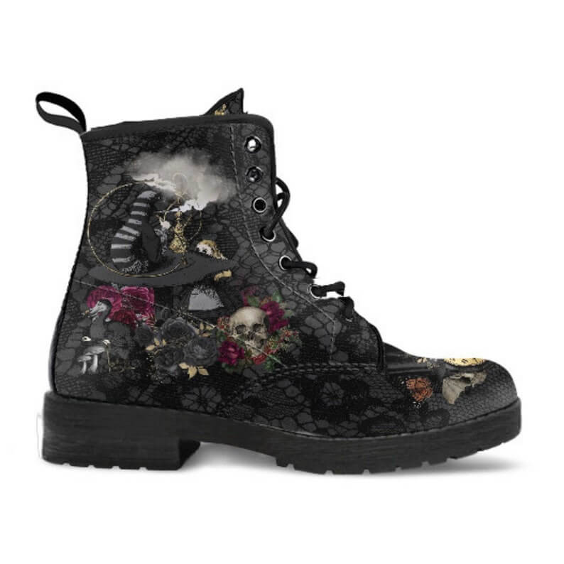 Flower Skull Winter Shoes