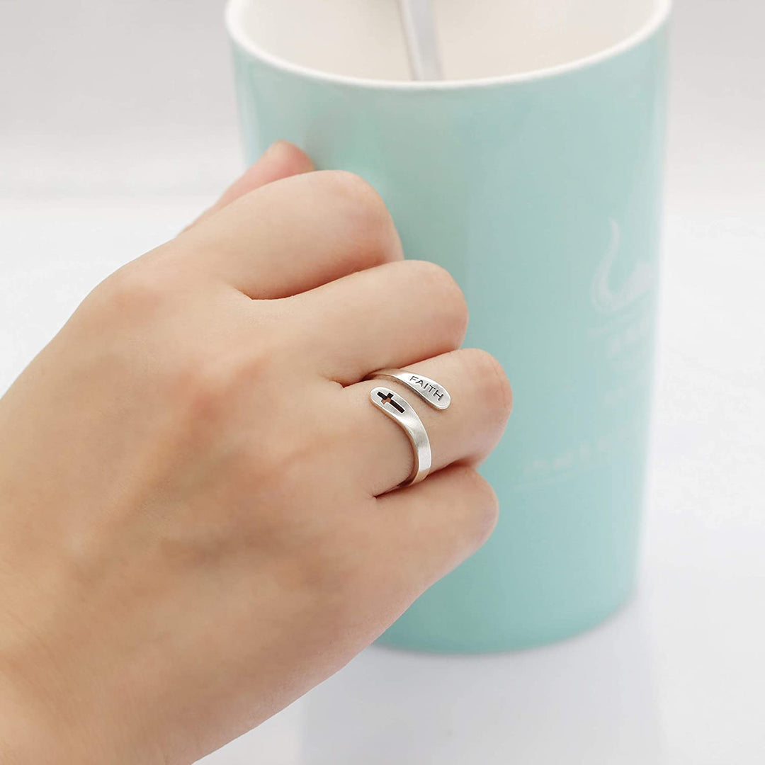 Adjustable "Faith" Ring