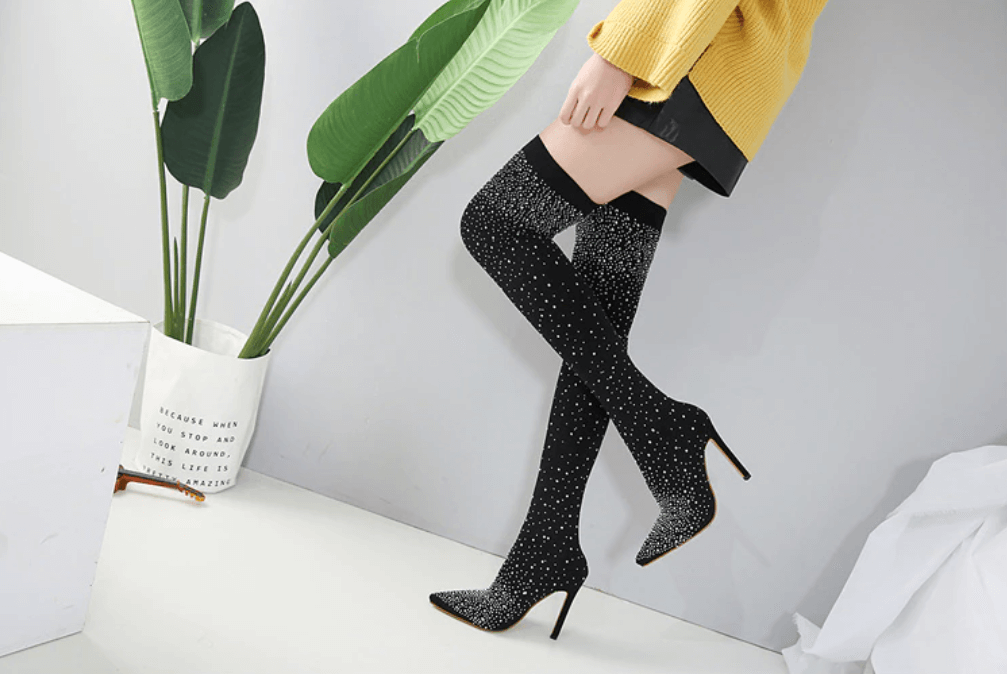 Crystal Fashion | Laarzen Met Hoge Hakken