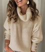 MieksShirt I Gestrickter Rollkragenpullover für Damen