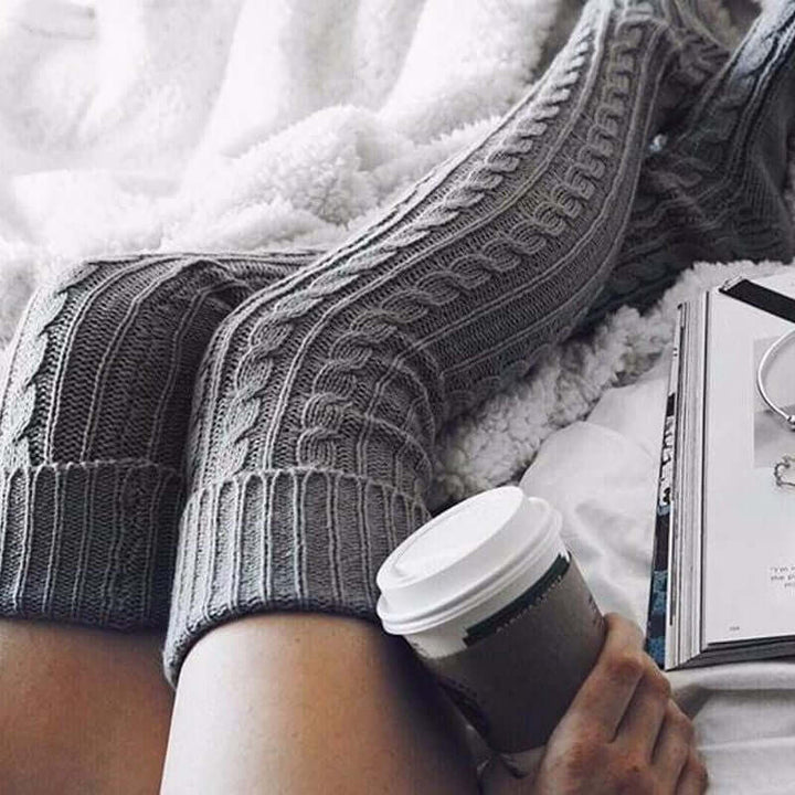 Lady Socks | Gebreide Lange Kousen