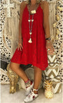 CharmZ™: Attraktives Kleid mit V-Ausschnitt-Design