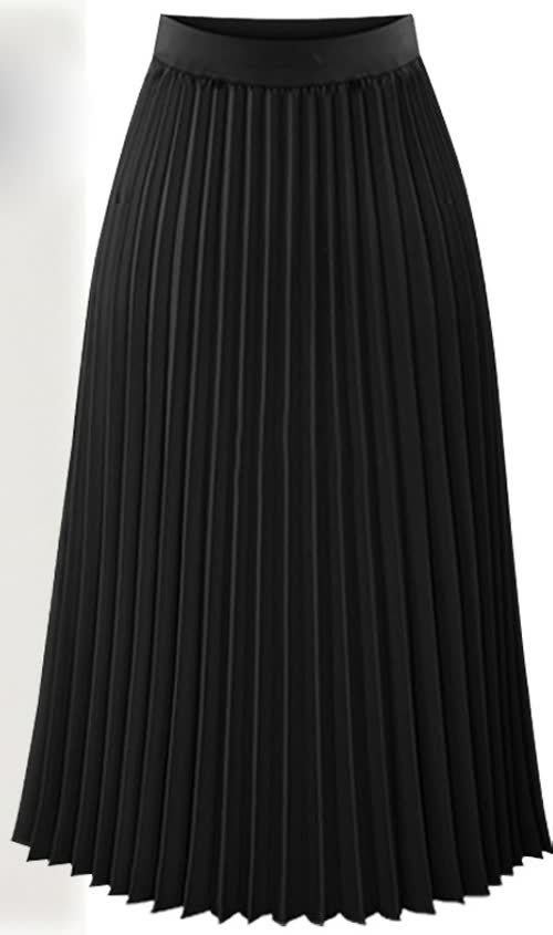 Zomer Rok | Hoge Taille Geplooid Veelzijdig Stijlvol Comfortabel Lang ...