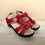 Damensandalen für den Sommer | Blumenmuster